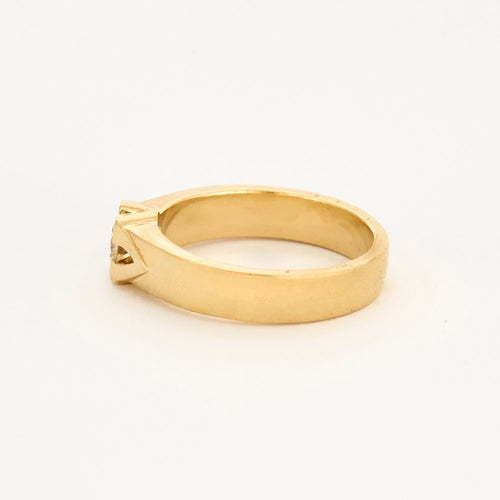 Bague 63 Bague solitaire or jaune et diamant 58 Facettes DV0375-3-63-2