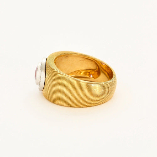 Bague 54 MAUBOUSSIN- Bague Un été en Toscane or jaune, saphir rose et diamants 58 Facettes DV2221-2-54-3