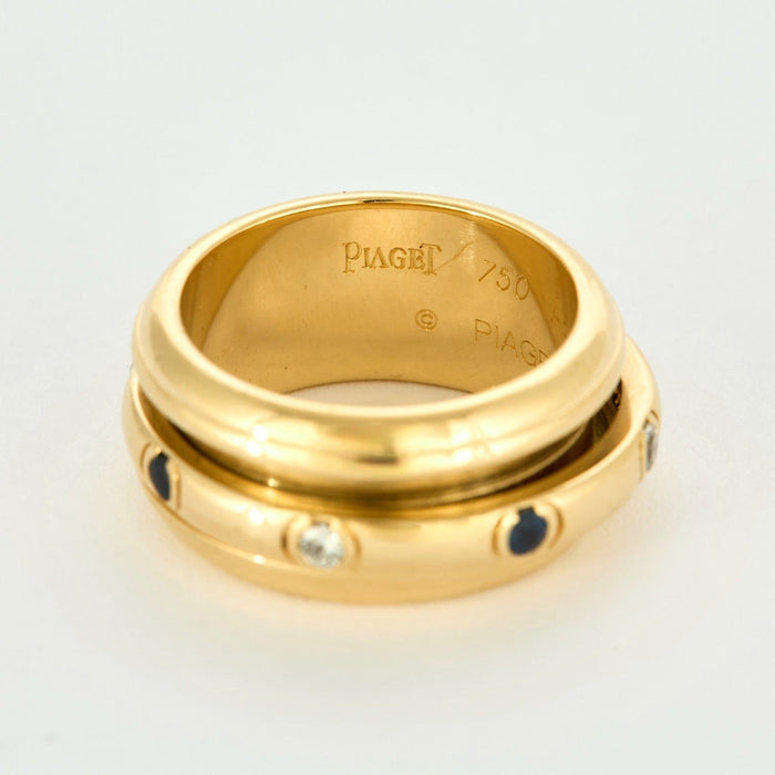 Bague 50 PIAGET - Possession - Bague en or jaune, diamants et saphir 58 Facettes DV5894-1