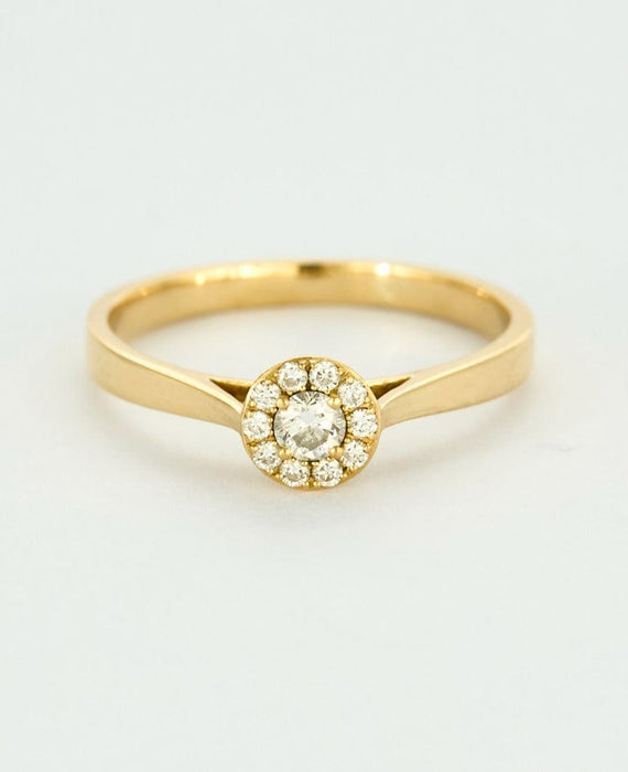 Bague 52 Bague en or jaune et diamants 58 Facettes DV6269-1