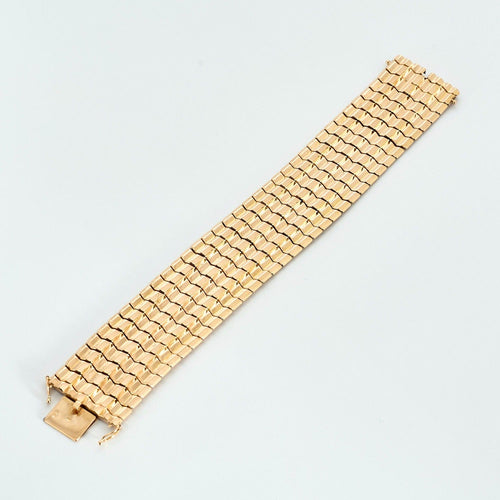 Bracelet Bracelet ruban or jaune 58 Facettes DV0730-1