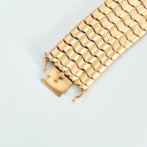 Bracelet Bracelet ruban or jaune 58 Facettes DV0730-1