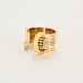 Bague 48 CARTIER - Bague Double C ors trois tons 58 Facettes DV0021-8