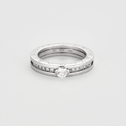 Bulgari, "B.Zero1" Bague solitaire , or gris et diamants