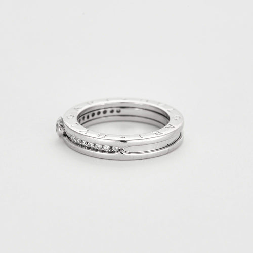 Bulgari, "B.Zero1" Bague solitaire , or gris et diamants