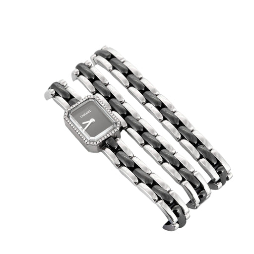 Montre CHANEL - Montre "Première" Céramique, Acier et Diamants 58 Facettes DV0618-3