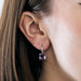 Boucles d'oreilles Boucles d'oreilles en Or gris, Améthystes et Diamants 58 Facettes DV0624-28