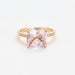 Bague 51 Bague en Or jaune, Quartz rose et Diamants 58 Facettes DV0624-29-51-2