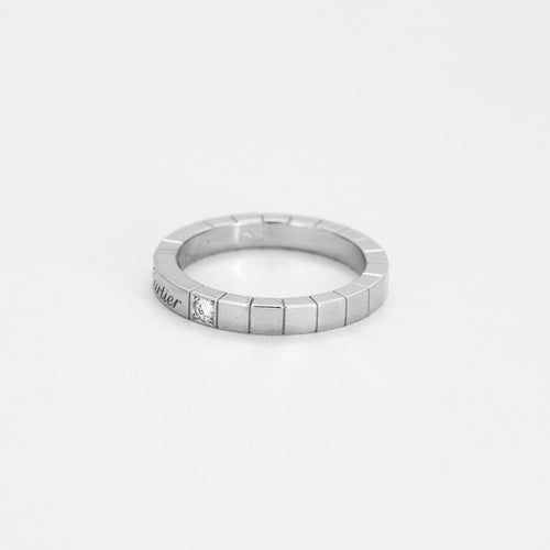 Bague 57 CARTIER - Bague Lanières or gris diamants 58 Facettes DV0728-1-57