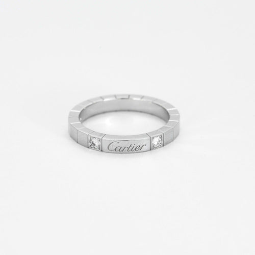 Bague 57 CARTIER - Bague Lanières or gris diamants 58 Facettes DV0728-1-57