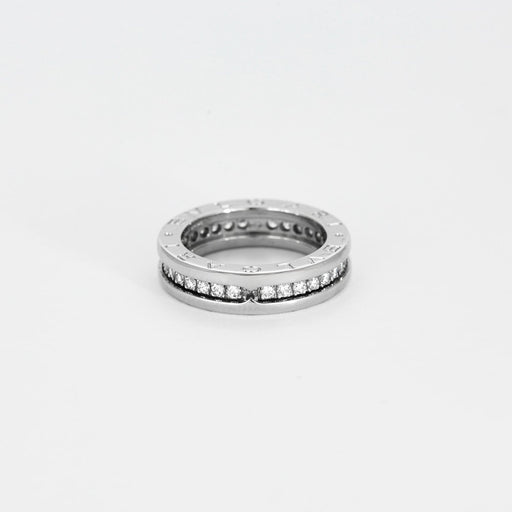 Bague 47 BULGARI- Alliance BZero 1 , Or gris et Diamants 58 Facettes DV6698-1