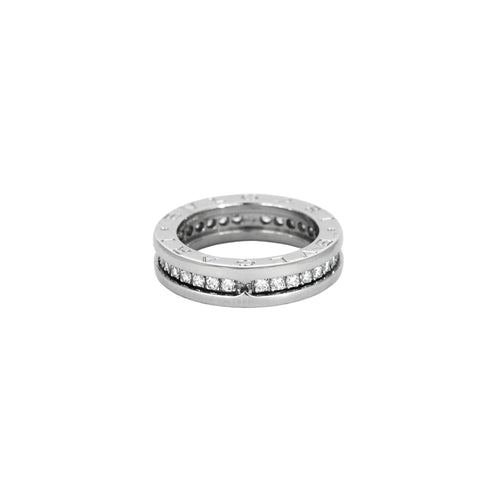 Bague 47 BULGARI- Alliance BZero 1 , Or gris et Diamants 58 Facettes DV6698-1