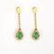 Boucles d'oreilles Pendants d'oreilles en Or jaune, Emeraude et Diamants 58 Facettes DV0751-5