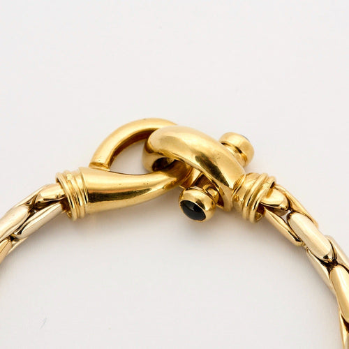 Collier Collier Or jaune et blanc Saphirs cabochon 58 Facettes DV0751-3