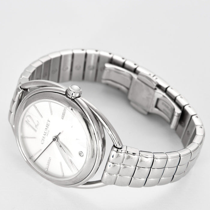 CHAUMET - LIENS - Montre en acier, nacre et diamants