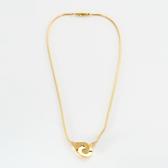 DINH VAN - MENOTTES  R12- Collier en or jaune et diamant