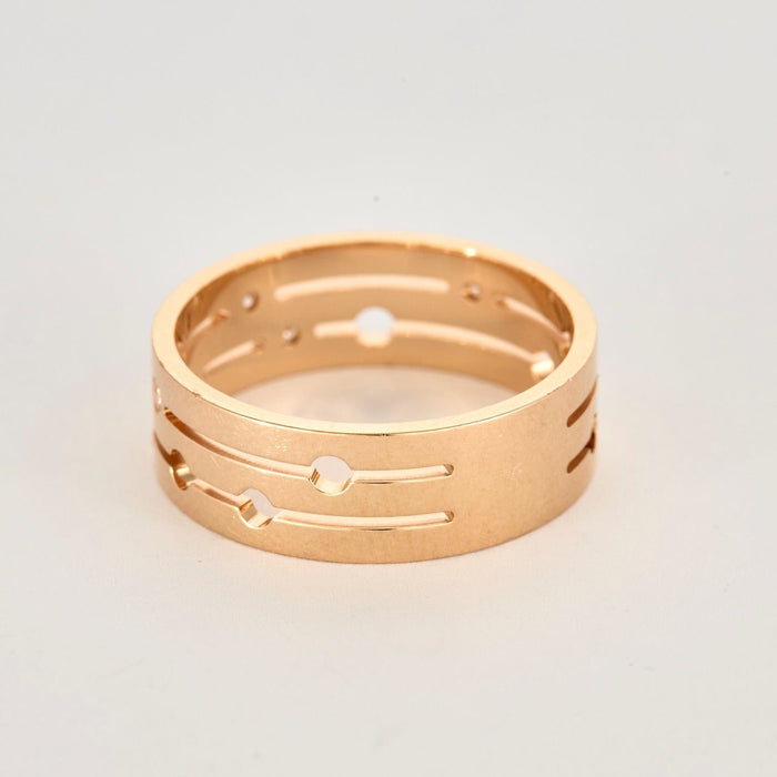 DINH VAN - PULSE- Bague en or rose et diamants