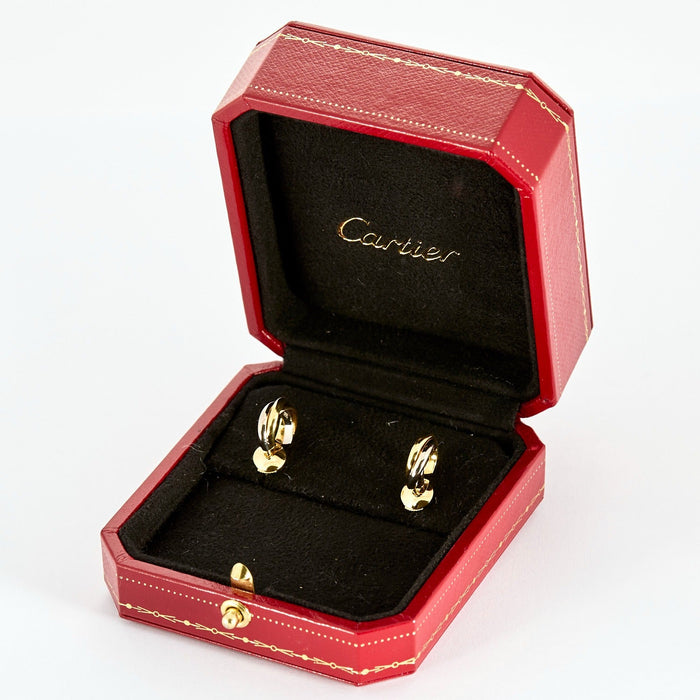 CARTIER - Trinity - Boucle d'oreilles Or jaune, rose et blanc