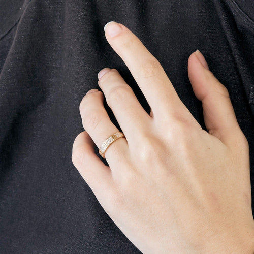 Bague 49 CARTIER - Love - Alliance Or rose et Diamants 58 Facettes DV8241-1-49-1