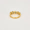 Bague 54 Bague Jarretière or jaune, saphirs et diamants 58 Facettes DV0799-1-54-3