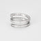 Bague 51 DINH VAN - Spirale - Deux bagues, Or blanc et Diamant 58 Facettes DV8253-2-51-1