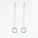 Boucles d'oreilles DINH VAN- IMPRESSION- Pendants d'oreilles en or gris et diamants 58 Facettes DV0791-2