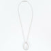 Pendentif TIFFANY & Co-METRO- Pendentif ovale en or blanc et diamant 58 Facettes DV0791-5