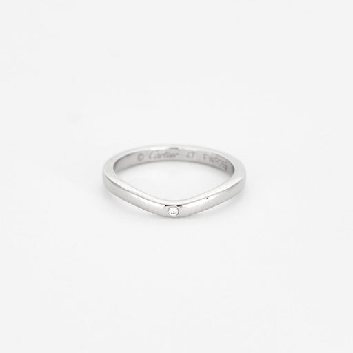 Bague 47 CARTIER - Ballerine - Alliance en Platine et Diamants 58 Facettes DV7273-1-47-2