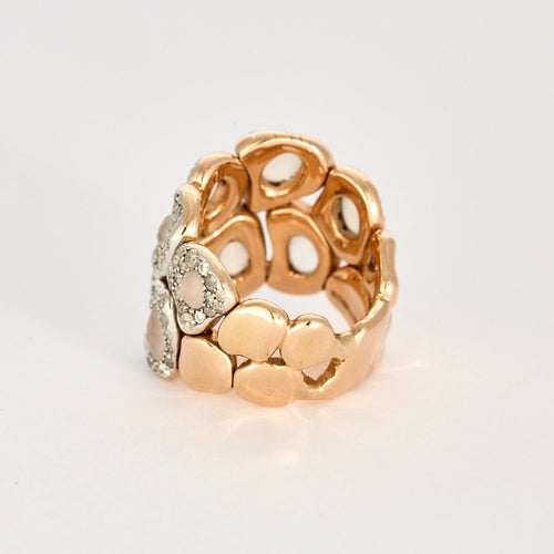 Bague 57 SEDA MANOUKIAN - Bague en or rose, pierres de lune et diamants 58 Facettes DV0776-1-57-3