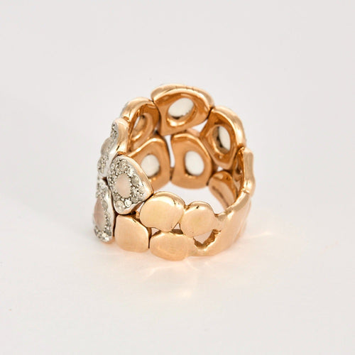 Bague 57 SEDA MANOUKIAN - Bague en or rose, pierres de lune et diamants 58 Facettes DV0776-1-57-3