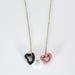 Collier TIFFANY & ELSA PERETTI - Open Heart- argent, onyx, rhodonite et calcédoine 58 Facettes DV3020-18