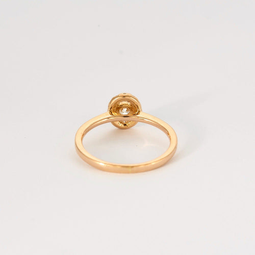 Bague 51 ZEINA - Bague Or rose et Diamants 58 Facettes DV6496-1-51-22