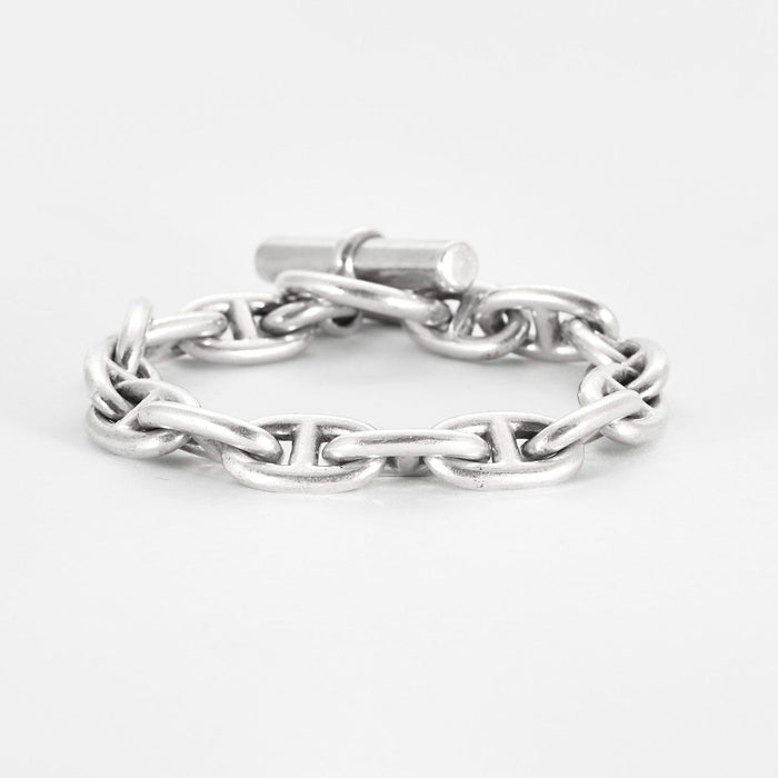 Bracelet HERMES - Chaîne d'ancre moyen modèle - Bracelet en argent 58 Facettes DDV4273-3