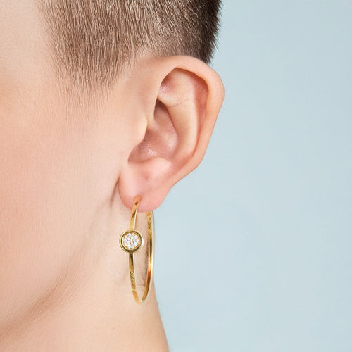 FRED - Miss Fred Moon - Créoles en Or jaune et Diamants