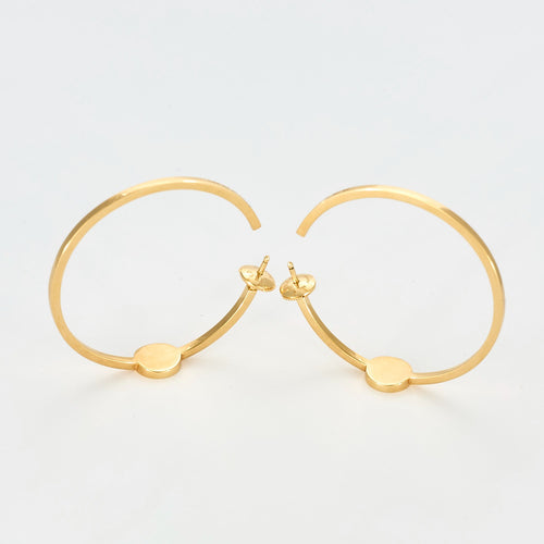 FRED - Miss Fred Moon - Créoles en Or jaune et Diamants