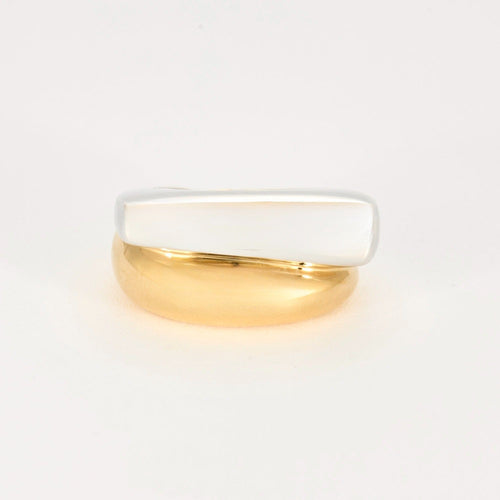 Bague 52 FRED - SUCCESS - Bague or deux tons jaune et blanc 58 Facettes DV8392-1-52-1