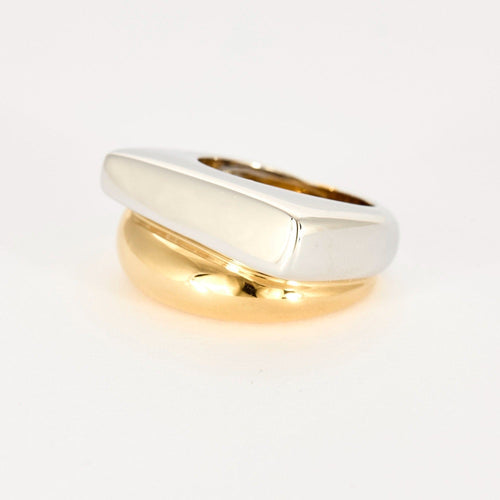 Bague 52 FRED - SUCCESS - Bague or deux tons jaune et blanc 58 Facettes DV8392-1-52-1