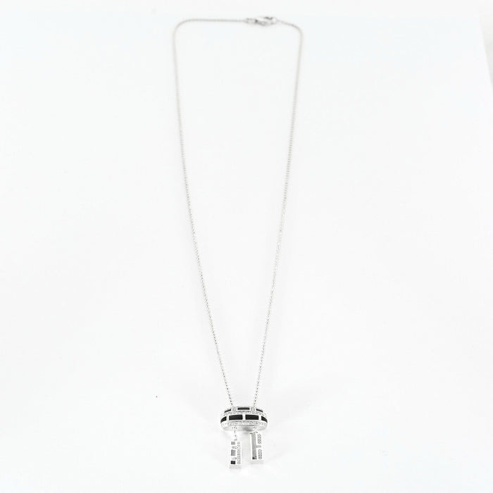 Collier MAUBOUSSIN - LE VICE et LA VERTU- Collier "Le Vice"  or blanc et diamants 58 Facettes DV0640-6