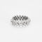 Bague 52 Alliance américaine or blanc et diamants 58 Facettes DV0781-4-52-2