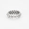 Bague 52 Alliance américaine or blanc et diamants 58 Facettes DV0781-4-52-2