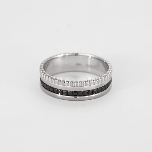 Bague 63 BOUCHERON - Quatre Black Edition Small - Bague en Or blanc et PVD 58 Facettes DV0785-1-63