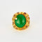 Bague 50 Bague en or jaune, jade, diamants et saphirs roses 58 Facettes DV2550-3-50-2