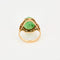 Bague 53 Bague en or jaune et cabochon de jade jadéite vert 58 Facettes DV2550-5-53-2