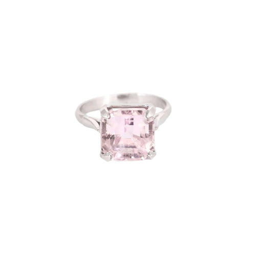 Bague 53 Bague en Or blanc avec Kunzite 58 Facettes DV0538-9-53-2