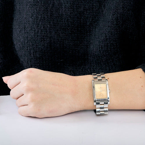 Montre BAUME & MERCIER - Montre Hampton classique en acier et cuivre 58 Facettes DV7450-1