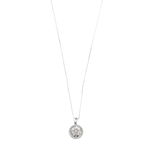 Pendentif Pendentif circulaire en or blanc et diamants 58 Facettes DV5707-12