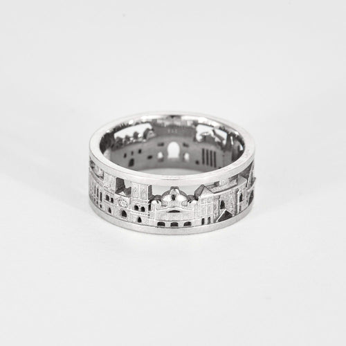 Bague 54 PHILLIPE TOURNAIRE- VOYAGE (Paris) - Anneau en or blanc 58 Facettes DV0795-4-54-3