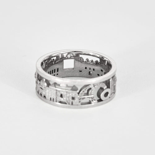 Bague 54 PHILLIPE TOURNAIRE- VOYAGE (Paris) - Anneau en or blanc 58 Facettes DV0795-4-54-3