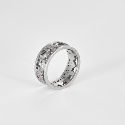 Bague 54 PHILLIPE TOURNAIRE- VOYAGE (Paris) - Anneau en or blanc 58 Facettes DV0795-4-54-3