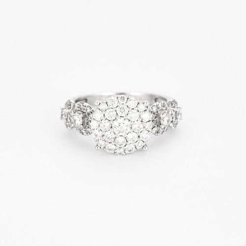 Bague 54.5 Bague en or blanc et diamants 58 Facettes DV0820-3-545-2